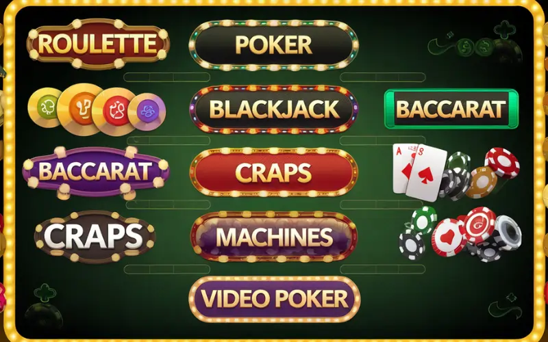 casino games name